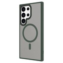 Samsung Galaxy S24 Ultra Uyumlu Kılıf Sert PC Arka Yüzey Wireless Şarj Özellikli Zore Flet Magsafe Kapak - 3