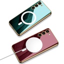 Samsung Galaxy S23 Plus Uyumlu Kılıf Wireless Şarj Özellikli Kenarları Elektroplating Kaplama Aynalı Zore Kent Kapak - 2