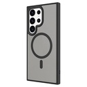 Samsung Galaxy S24 Ultra Uyumlu Kılıf Sert PC Arka Yüzey Wireless Şarj Özellikli Zore Flet Magsafe Kapak - 5