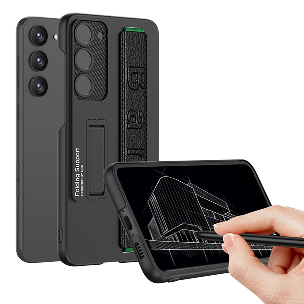 Samsung Galaxy S23 Plus Uyumlu Kılıf Standlı El Tutacaklı Zore Band Kapak - 4