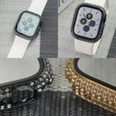 Apple Watch 7 41mm Uyumlu Zore Watch Gard 24 Kenarları Taşlı Sert PC Kasa Ve Ekran Koruyucu - 3