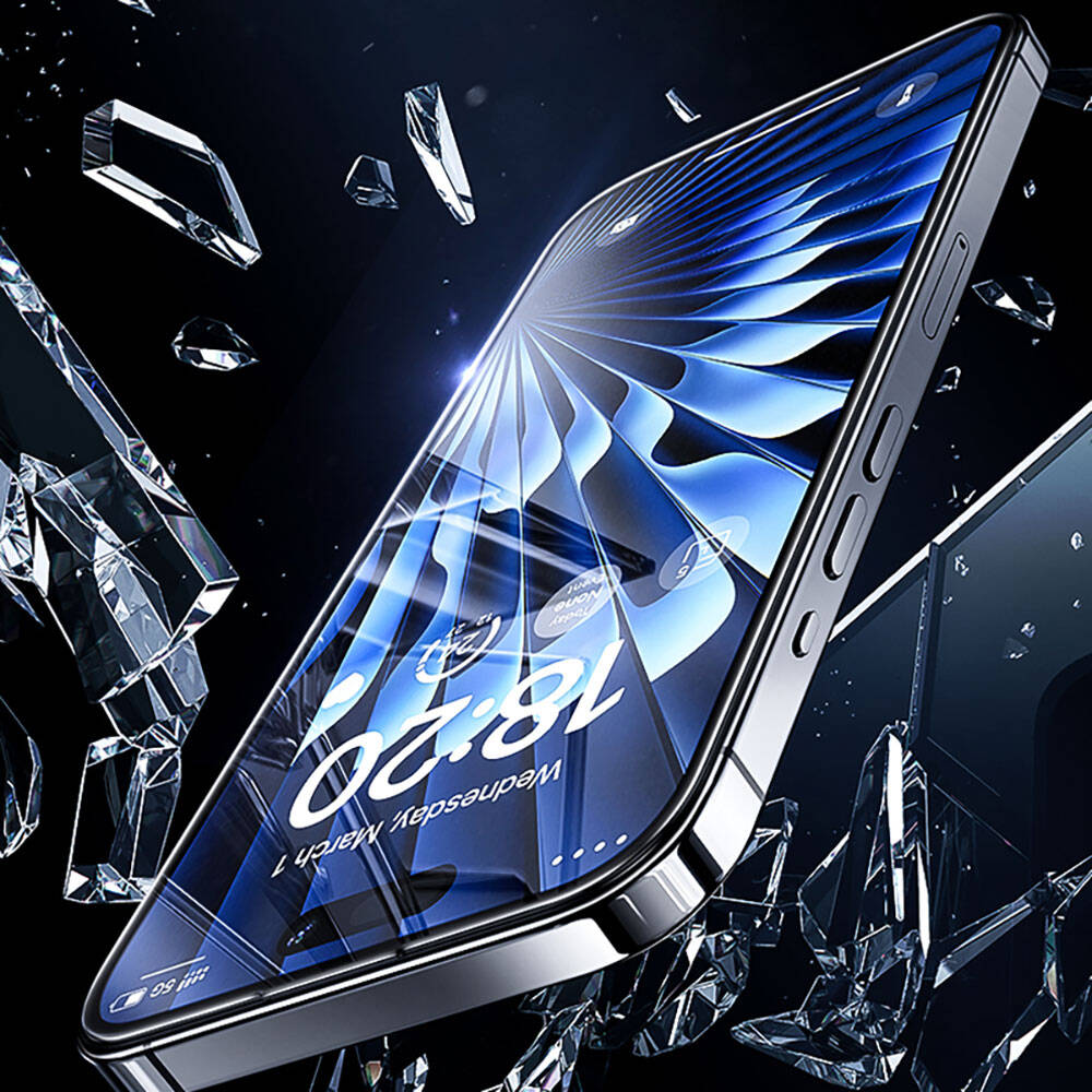Apple iPhone 15 Pro Max Uyumlu Benks V Pro Sapphire Shield Ekran Koruyucu + Kolay Uygulama Aparatlı - 7