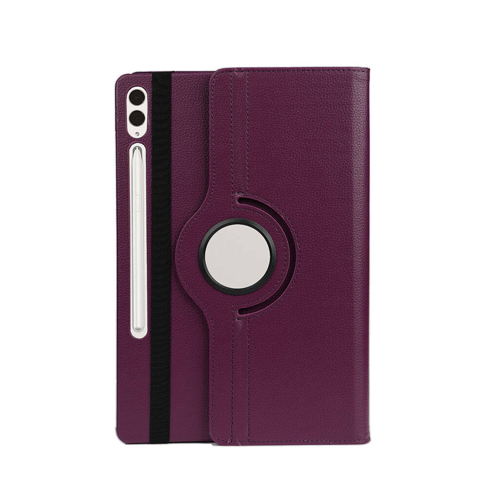 Samsung Galaxy Tab S9 Plus Uyumlu Zore Dönebilen Standlı Kılıf - 5