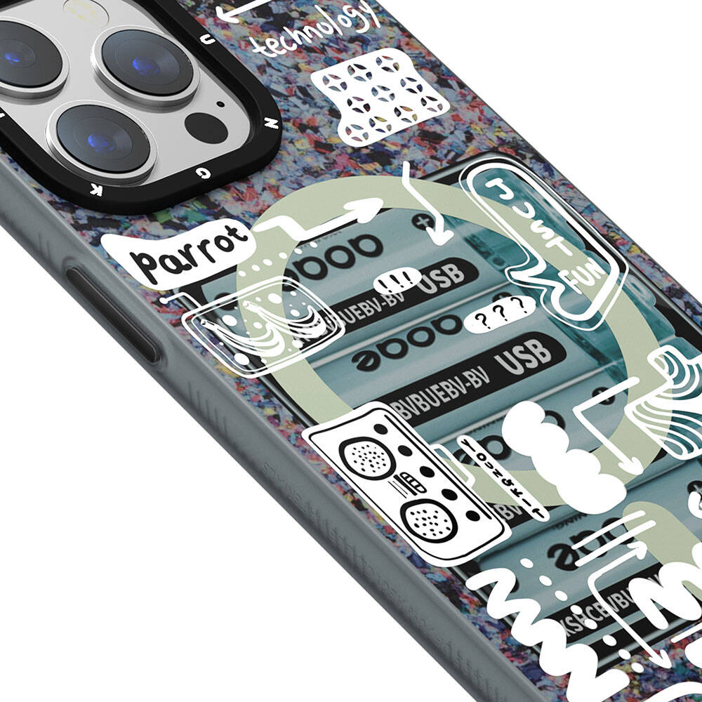 Apple iPhone 15 Pro Max Uyumlu Kılıf Magsafe Şarj Özellikli Youngkit Dark Matter Serisi Kapak - 2