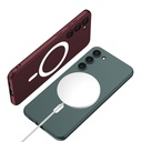 Samsung Galaxy S23 Uyumlu Kılıf Wireless Şarj Özellikli Zore Kıpta Magsafe Silikon Kapak - 3