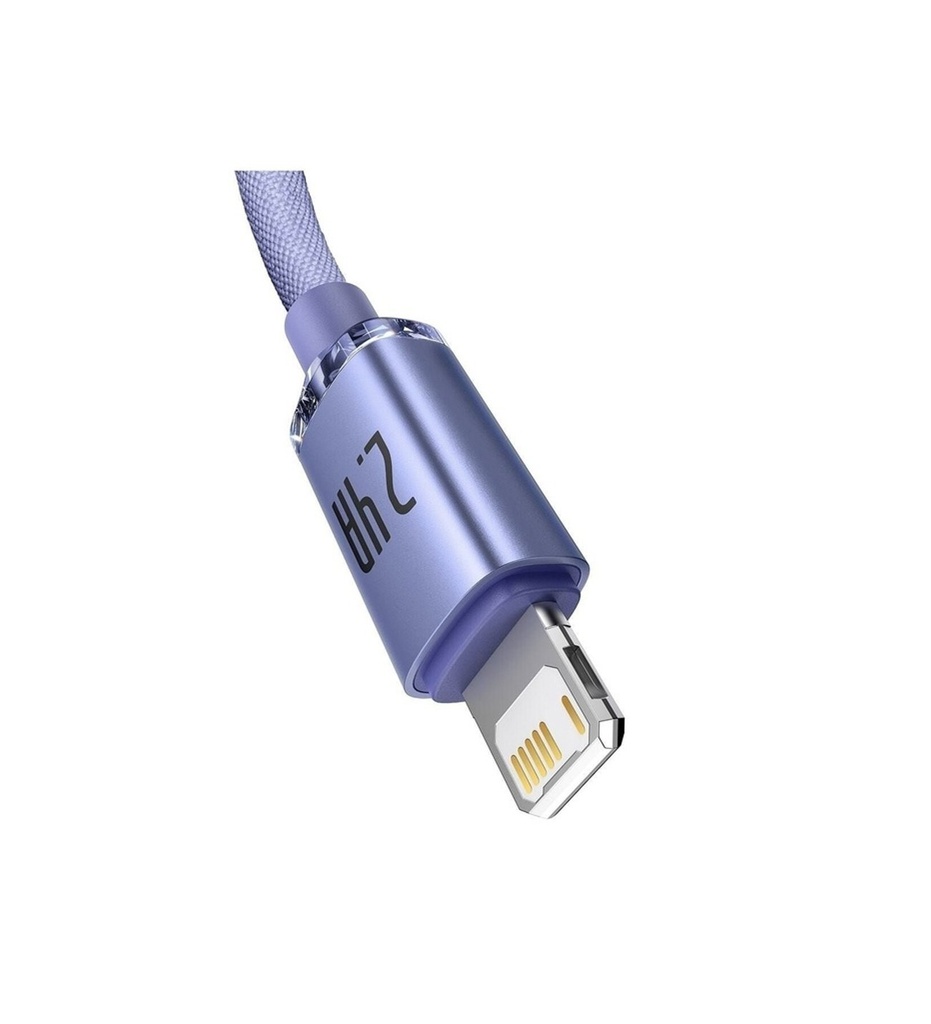 Baseus Crystal Shine 2.4A 120 cm Lightning Şarj Data Kablosu