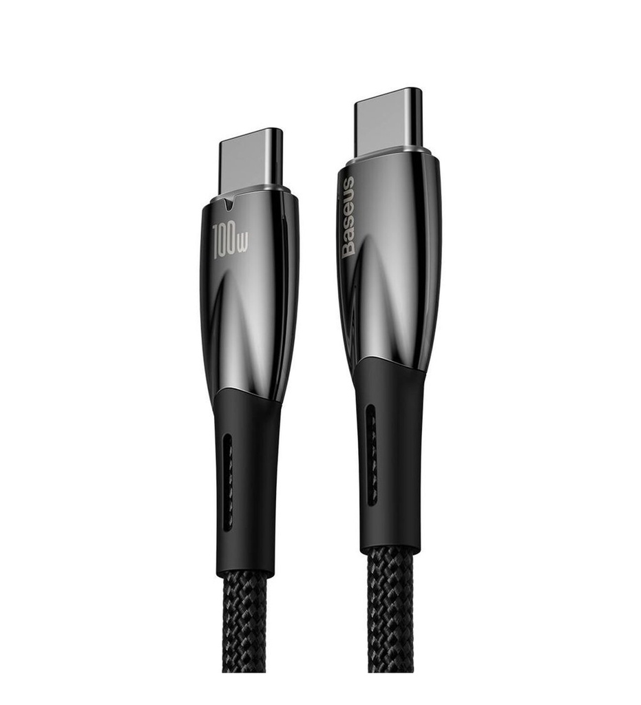 Baseus Glimmer Series Fast Charging Data Cable Type-C to Type-C 100W 2m