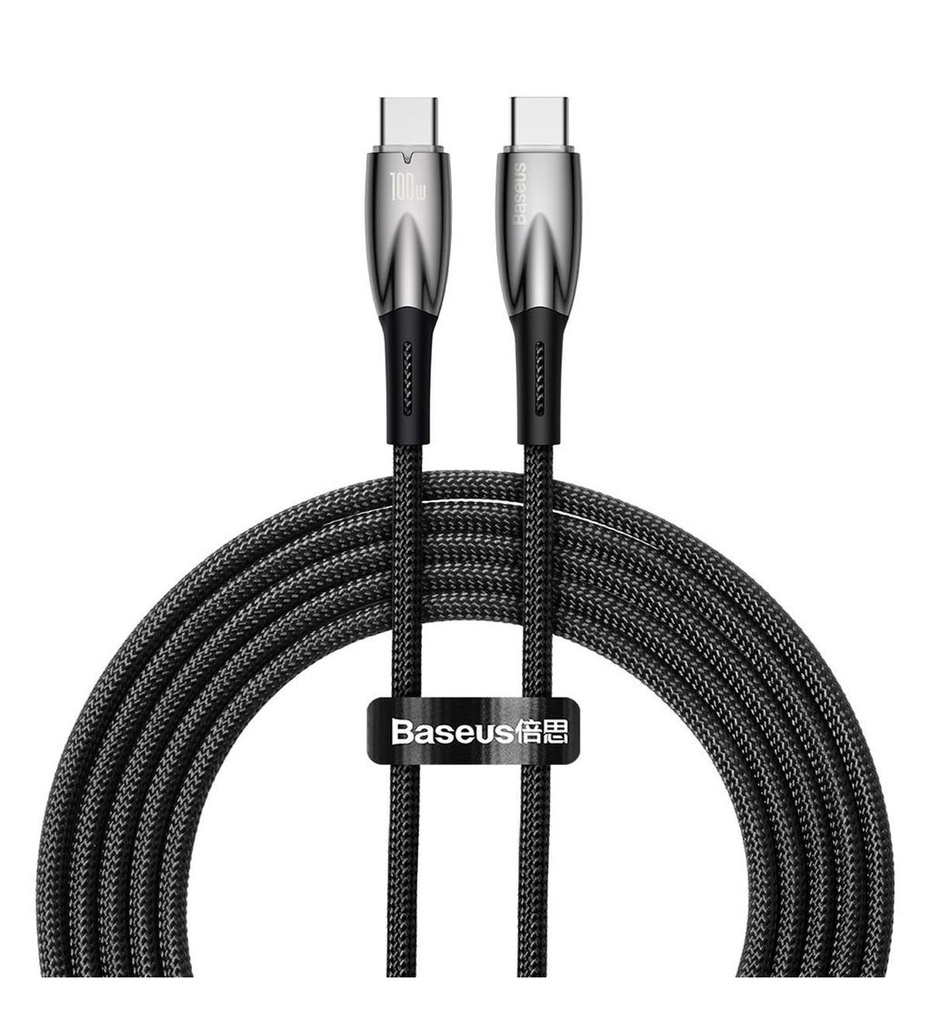 Baseus Glimmer Series Fast Charging Data Cable Type-C to Type-C 100W 2m