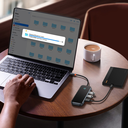 Baseus AcmeJoy Serisi 4 in 1 Çevirici Dönüştürücü HUB USB-C to 3xUSB 3.0 + USB-C PD