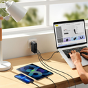 Baseus GaN5 Pro 140W Telefon Tablet Macbook Şarj Cihazı (2xUSB-C + USB)