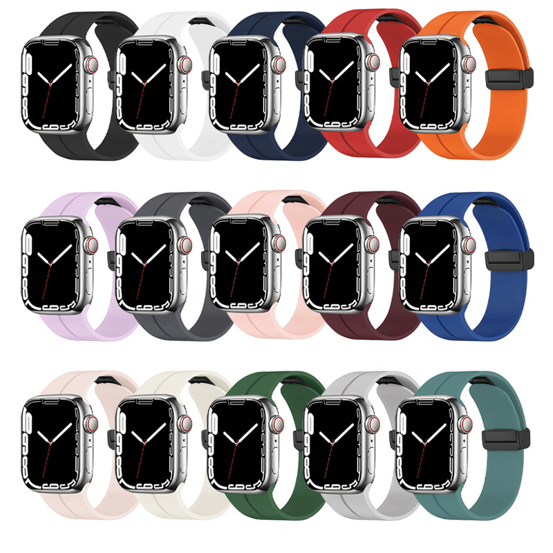 Apple Watch 7 45mm Uyumlu Zore KRD-84 Silikon Kordon - 1