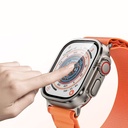 Apple Watch Ultra 49mm Uyumlu Zore ALM-01 Metal Çerçeveli Ekran Koruyucu - 4