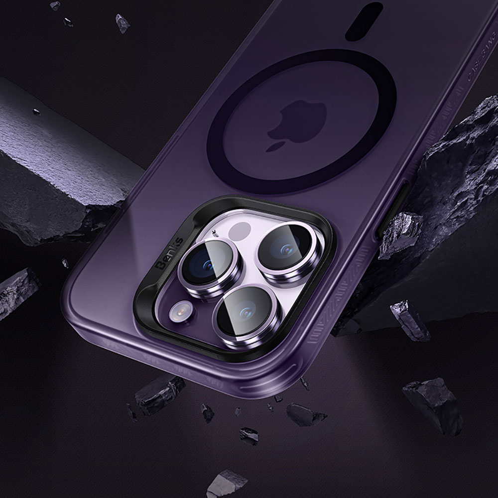 Apple iPhone 14 Pro Uyumlu Kılıf Magsafe Şarj Özellikli Benks Lucid Armor Kapak - 6