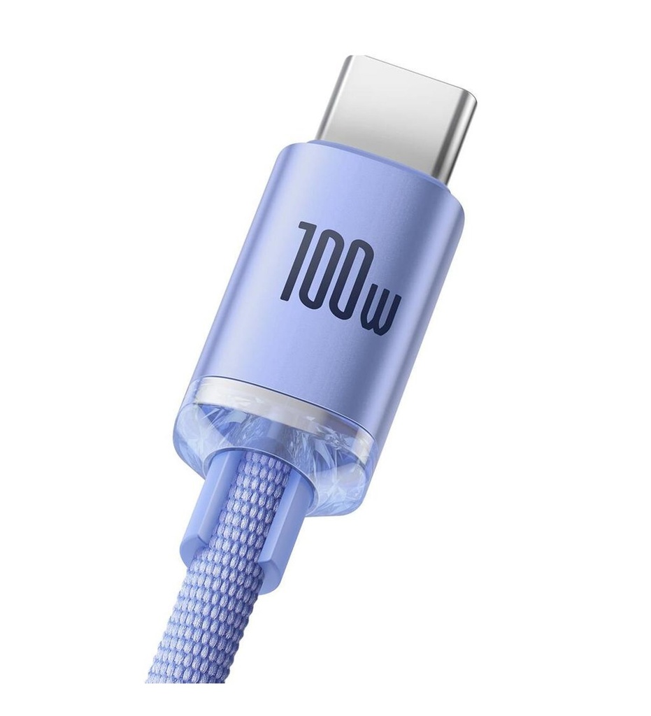 Baseus Crystal Shine 100W USB to Type-C Hızlı Şarj Kablo 1.2 mt