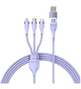 Baseus Flash Series 100W Ultra Hızlı Telefon Tablet Macbook Çoklu 3 in 1 Şarj Kablosu 120cm