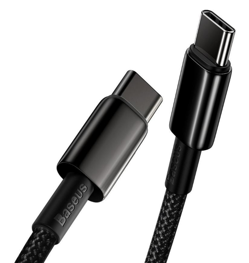 Baseus Tungsten Gold PD 100W 1 Metre USB C To USB C Şarj Data Kablosu