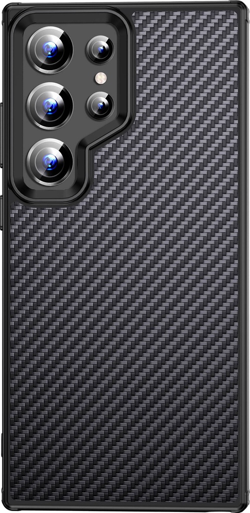 Samsung Galaxy S24 Ultra Uyumlu Kılıf Aramid Karbon Fiber Magsafe Özellikli Wlons Radison Kapak - 5