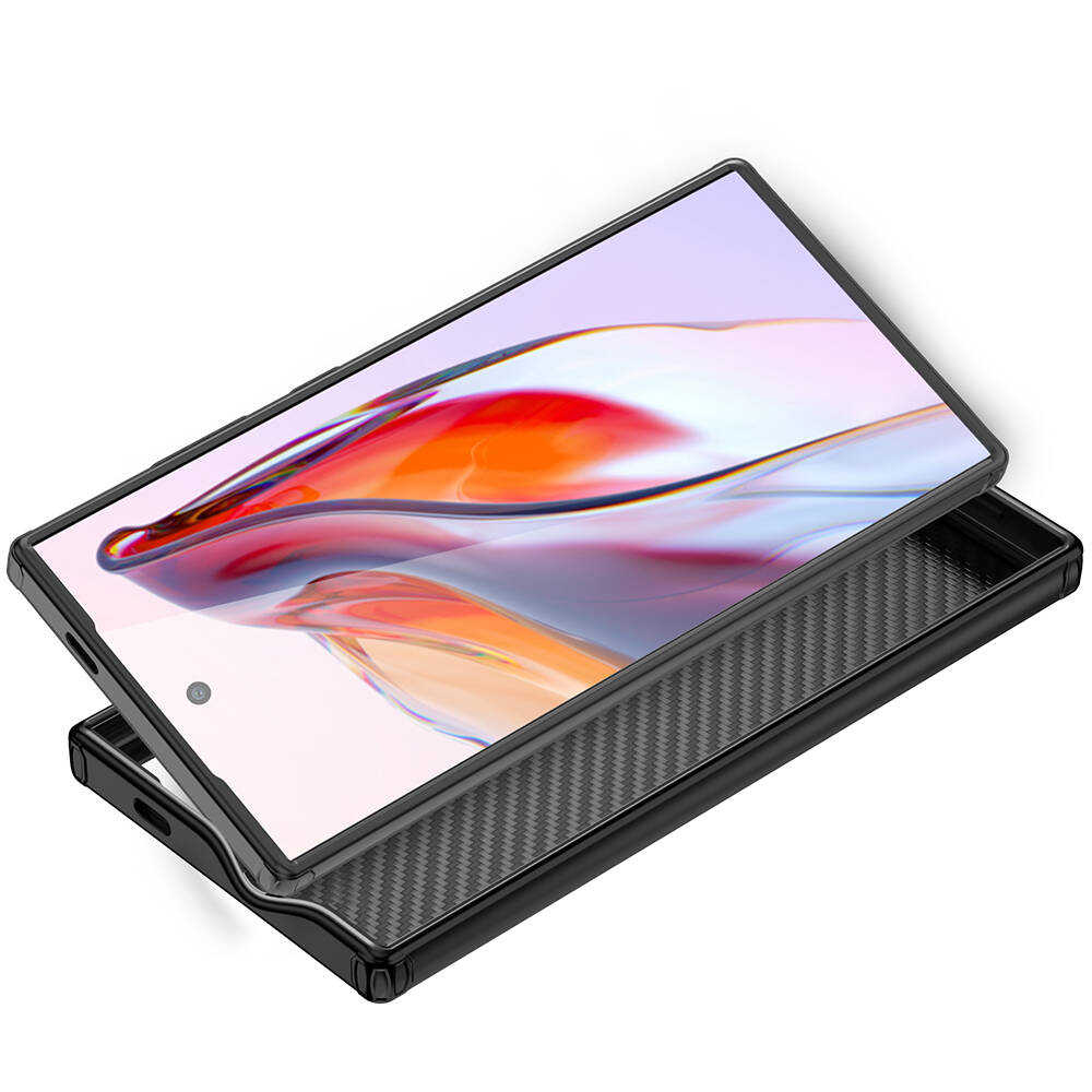 Samsung Galaxy S24 Ultra Uyumlu Kılıf Aramid Karbon Fiber Magsafe Özellikli Wlons Radison Kapak - 7