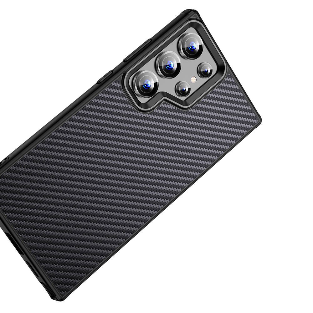 Samsung Galaxy S24 Ultra Uyumlu Kılıf Aramid Karbon Fiber Magsafe Özellikli Wlons Radison Kapak - 8