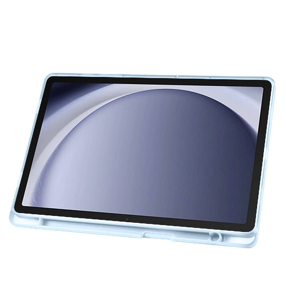 Samsung Galaxy Tab A9 Uyumlu Kılıf Zore Tri Folding Kalem Bölmeli Standlı Kılıf - 6