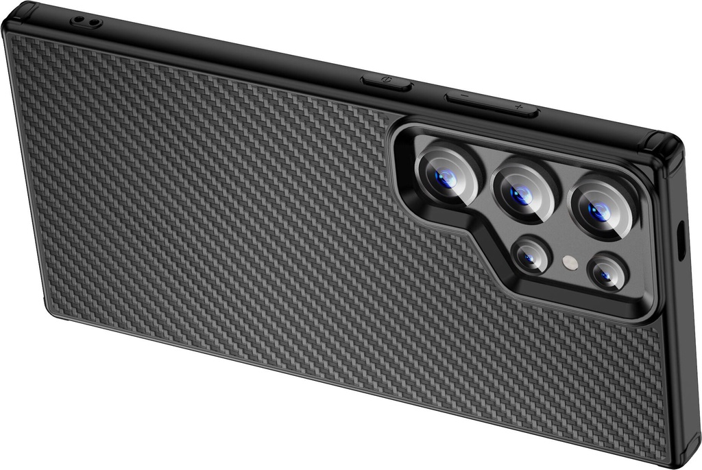 Samsung Galaxy S24 Ultra Uyumlu Kılıf Aramid Karbon Fiber Magsafe Özellikli Wlons Radison Kapak - 10