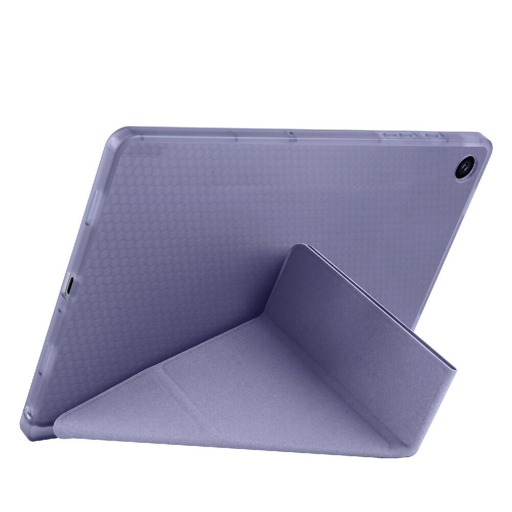 Samsung Galaxy Tab A9 Uyumlu Kılıf Zore Tri Folding Kalem Bölmeli Standlı Kılıf - 27
