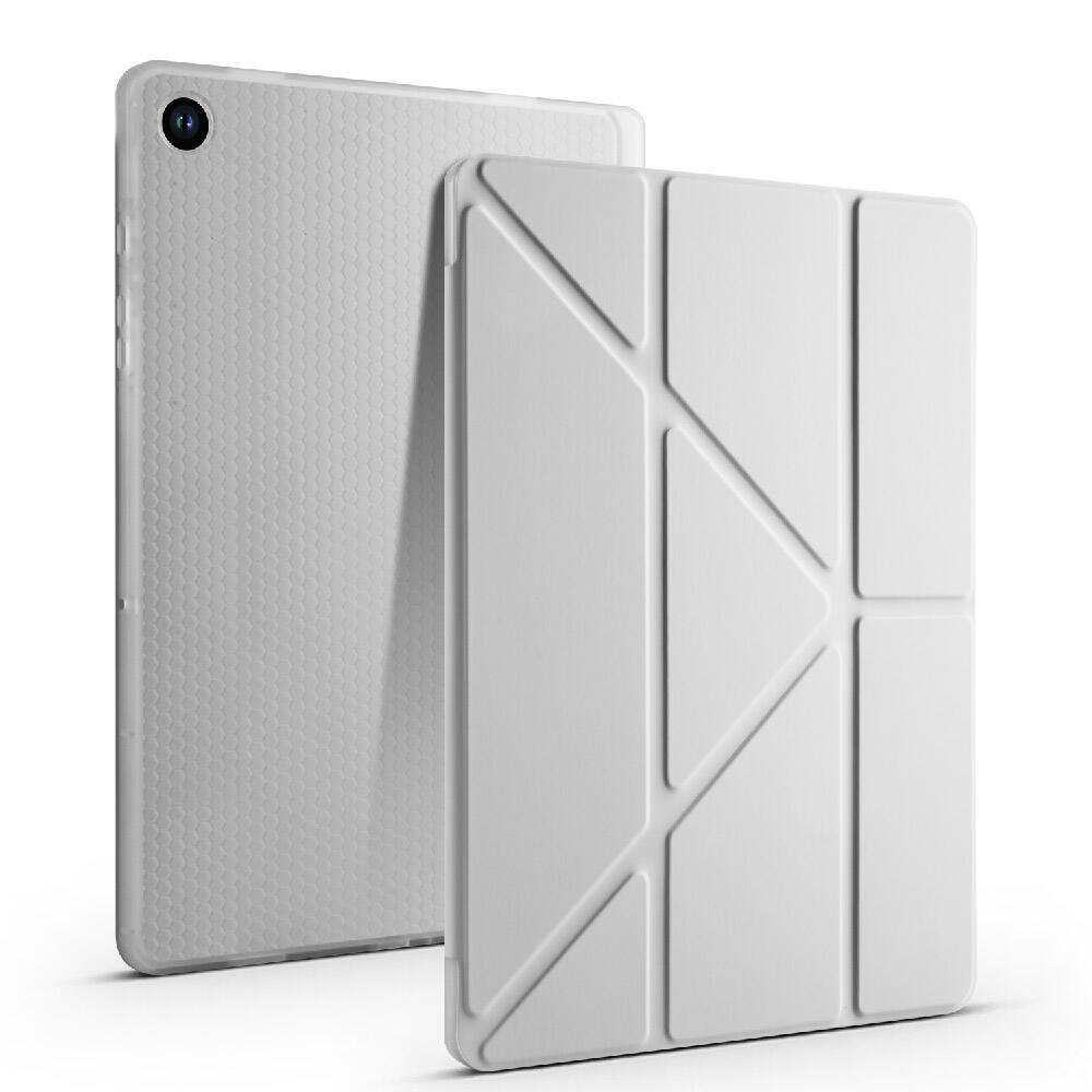 Samsung Galaxy Tab A9 Uyumlu Kılıf Zore Tri Folding Kalem Bölmeli Standlı Kılıf - 34