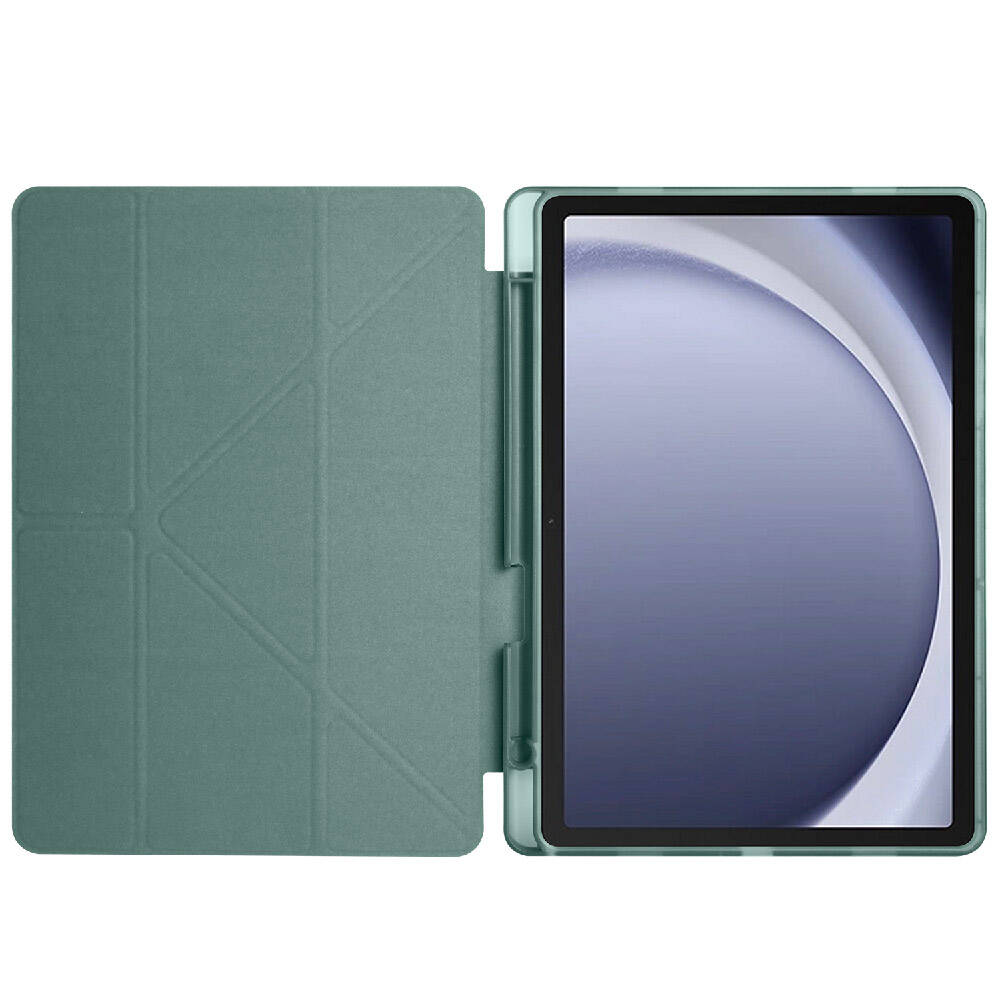 Samsung Galaxy Tab A9 Uyumlu Kılıf Zore Tri Folding Kalem Bölmeli Standlı Kılıf - 38