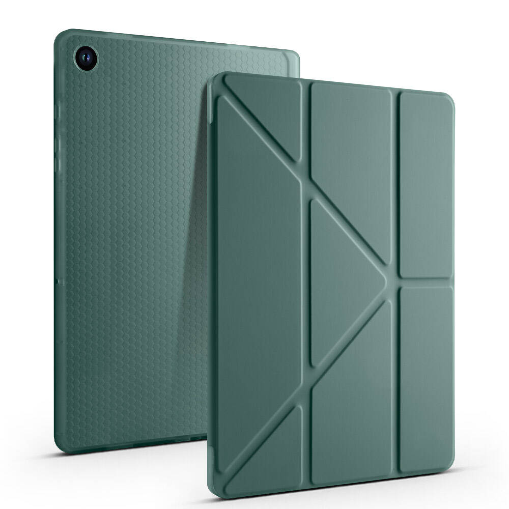 Samsung Galaxy Tab A9 Uyumlu Kılıf Zore Tri Folding Kalem Bölmeli Standlı Kılıf - 45