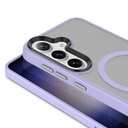 Samsung Galaxy S24 Plus Uyumlu Kılıf Sert PC Arka Yüzey Wireless Şarj Özellikli Zore Flet Magsafe Kapak - 1