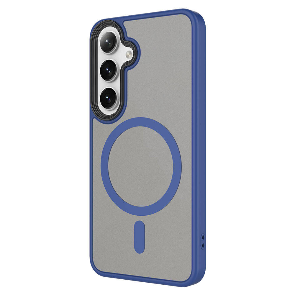 Samsung Galaxy S24 Uyumlu Kılıf Sert PC Arka Yüzey Wireless Şarj Özellikli Zore Flet Magsafe Kapak - 3