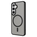 Samsung Galaxy S24 Uyumlu Kılıf Sert PC Arka Yüzey Wireless Şarj Özellikli Zore Flet Magsafe Kapak - 4