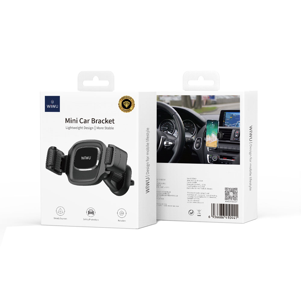 Wiwu CH009 Otomatik Mekanizmalı Havalandırma Tasarım Araç Telefon Tutucu - 7
