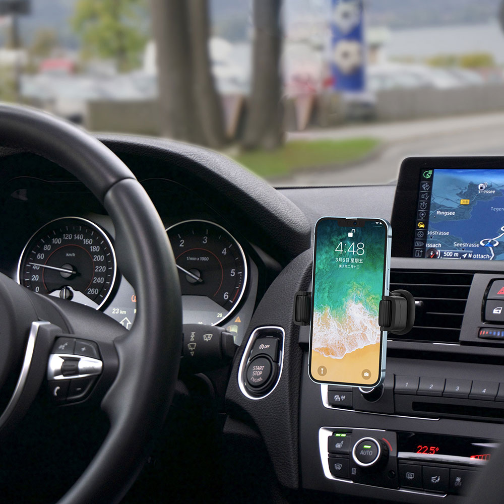 Wiwu CH009 Otomatik Mekanizmalı Havalandırma Tasarım Araç Telefon Tutucu - 8