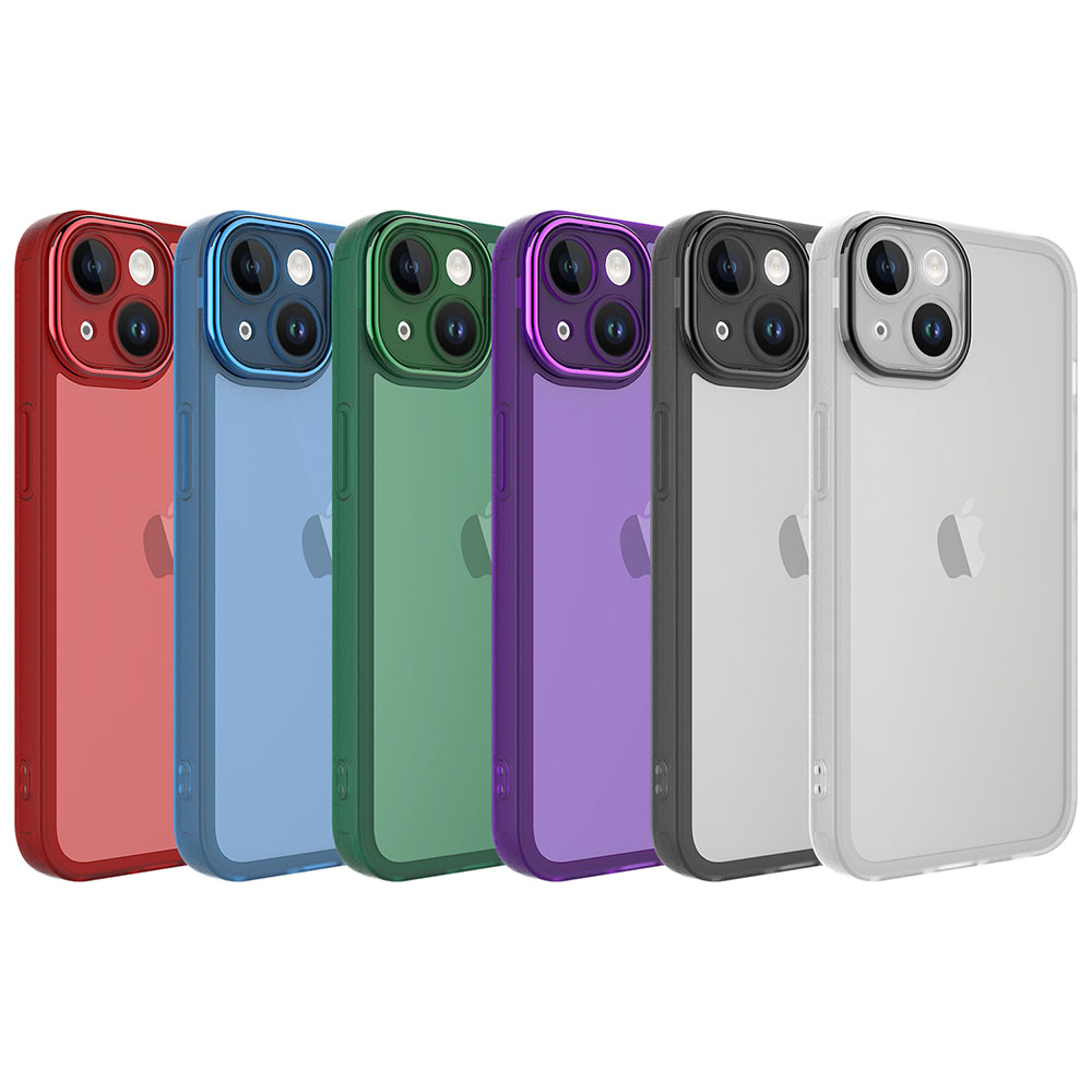 Apple iPhone 14 Plus Uyumlu Kılıf Kamera Korumalı Transparan Zore Post Kapak - 1