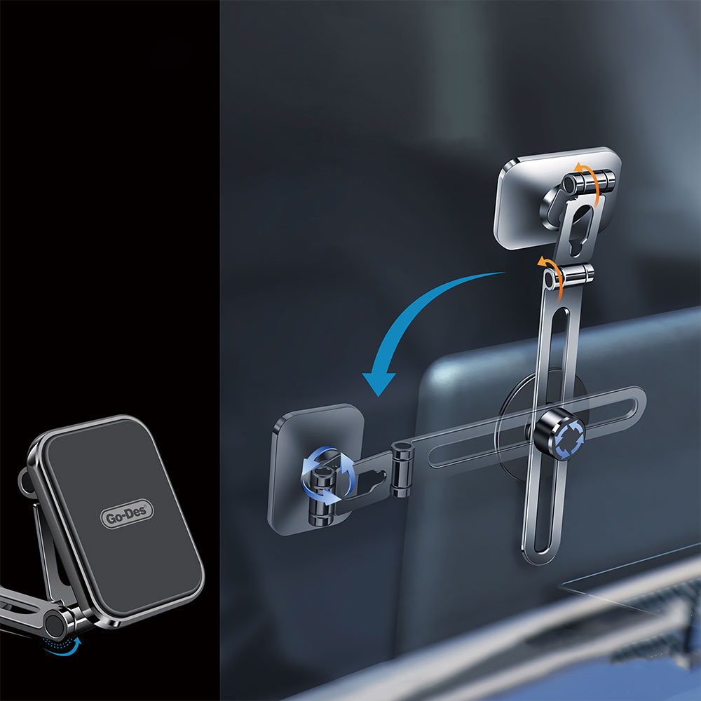 Go Des GD-HD916 Magnetik 360 Derece Dönebilen Düz Zemin Araç Telefon Tutacağı - 4