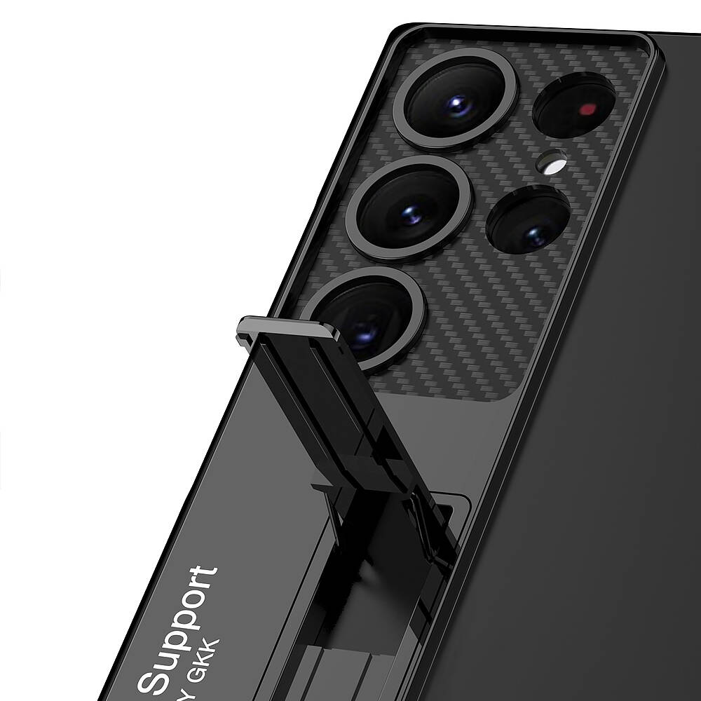 Samsung Galaxy S24 Ultra Uyumlu Kılıf Kamera Korumalı Şeffaf Tasarımlı Zore Lego Standlı Kapak - 1