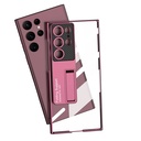 Samsung Galaxy S24 Ultra Uyumlu Kılıf Kamera Korumalı Şeffaf Tasarımlı Zore Lego Standlı Kapak - 10