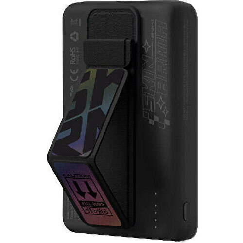 SkinArma Kira Kobai Holografik Tasarımlı Standlı Wireless ve PD Hızlı Şarj Özellikli Powerbank 15W 10000mAh