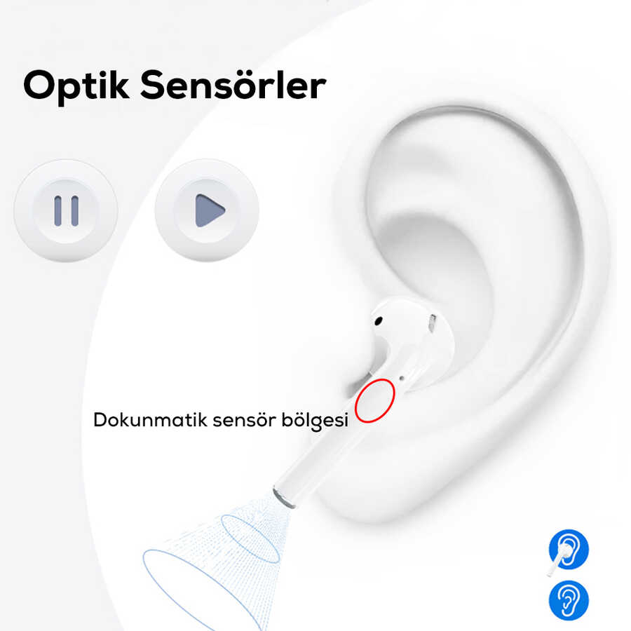 Wiwu Airbuds X Pro Light Sensor Bluetooth Kulaklık - 2