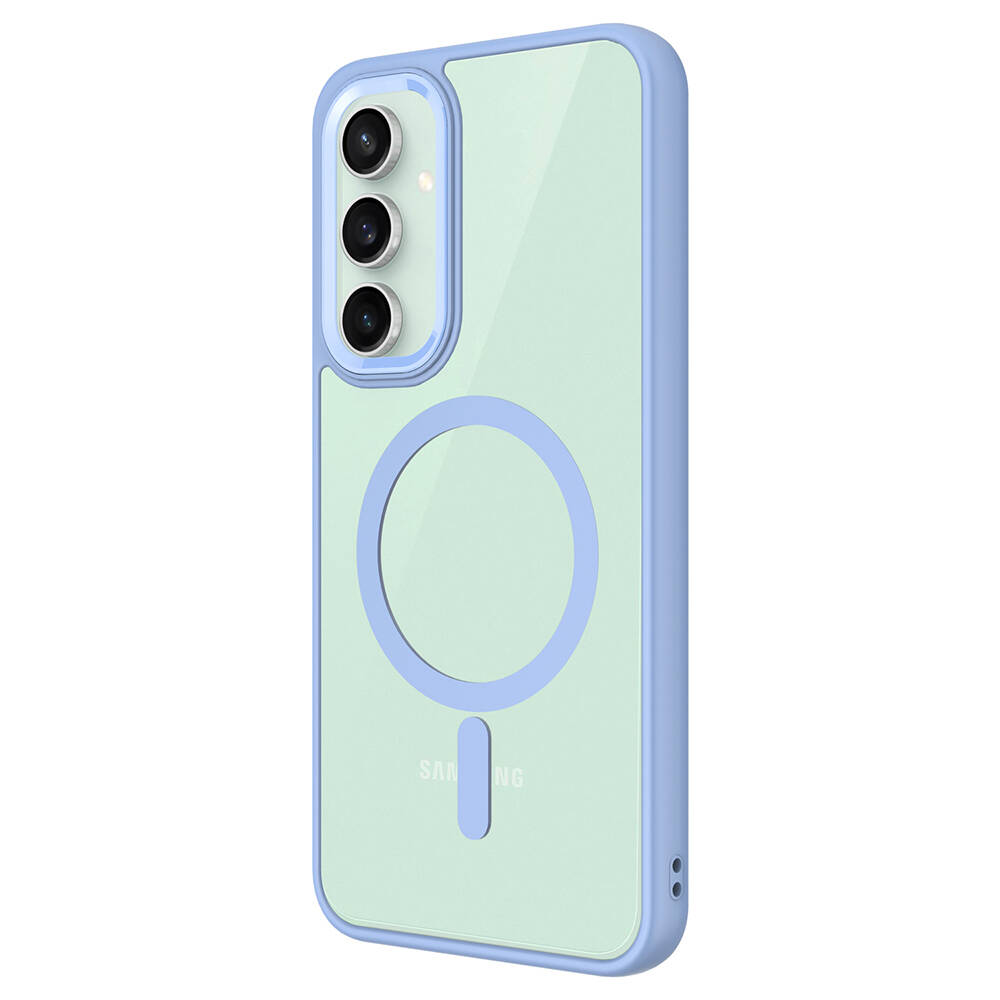 Samsung Galaxy S23 FE Uyumlu Kılıf Wireless Şarj Özellikli Zore Krom Magsafe Silikon Kapak - 4