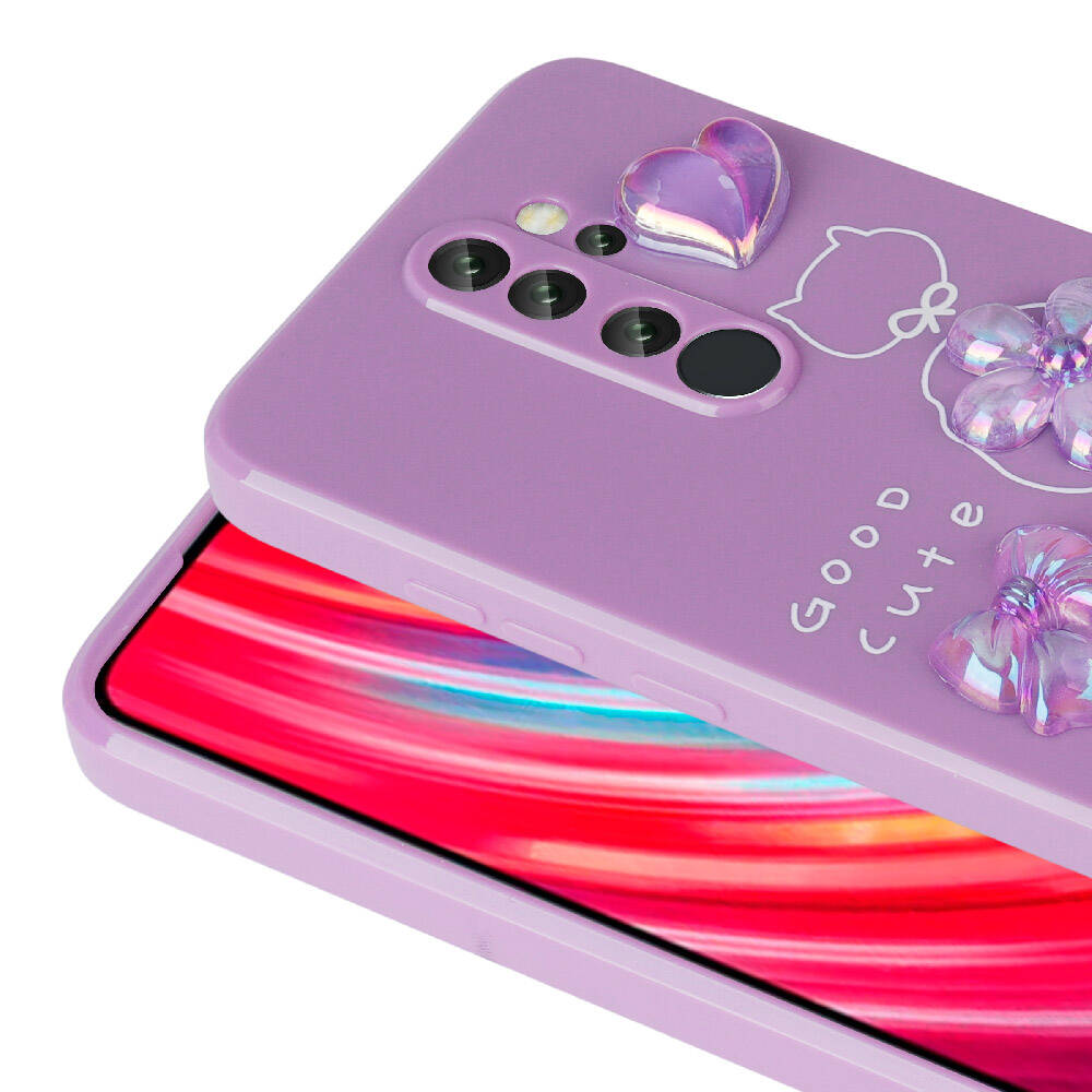 Xiaomi Redmi Note 8 Pro Uyumlu Kılıf Kabartma Figürlü Parlak Zore Toys Silikon Kapak - 3