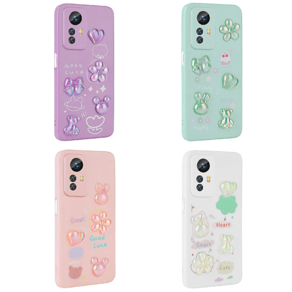 Xiaomi Redmi Note 12S Uyumlu Kılıf Kabartma Figürlü Parlak Zore Toys Silikon Kapak - 1