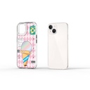 Apple iPhone 15 Uyumlu Kılıf Çift Katman Desenli Wiwu Summer Serisi Kapak - 11