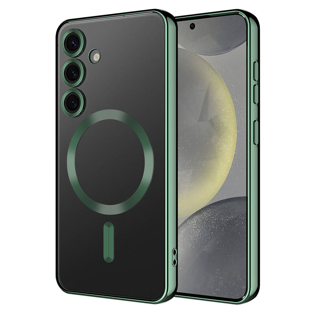 Samsung Galaxy S24 Uyumlu Kılıf Kamera Korumalı Magsafe Wireless Şarj Özellikli Zore Demre Kapak - 5