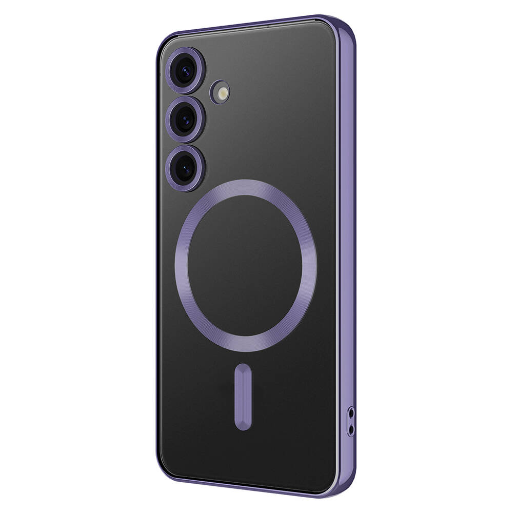 Megafox Teknoloji Samsung Galaxy S24 Uyumlu Kılıf Kamera Korumalı Magsafe Wireless Şarj Özellikli Demre Kapak - 7