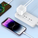 Wiwu Wi-U010 Comet Serisi Dual Type-C Hızlı Şarj Özellikli Seyahat Şarj Başlığı 35W - 1