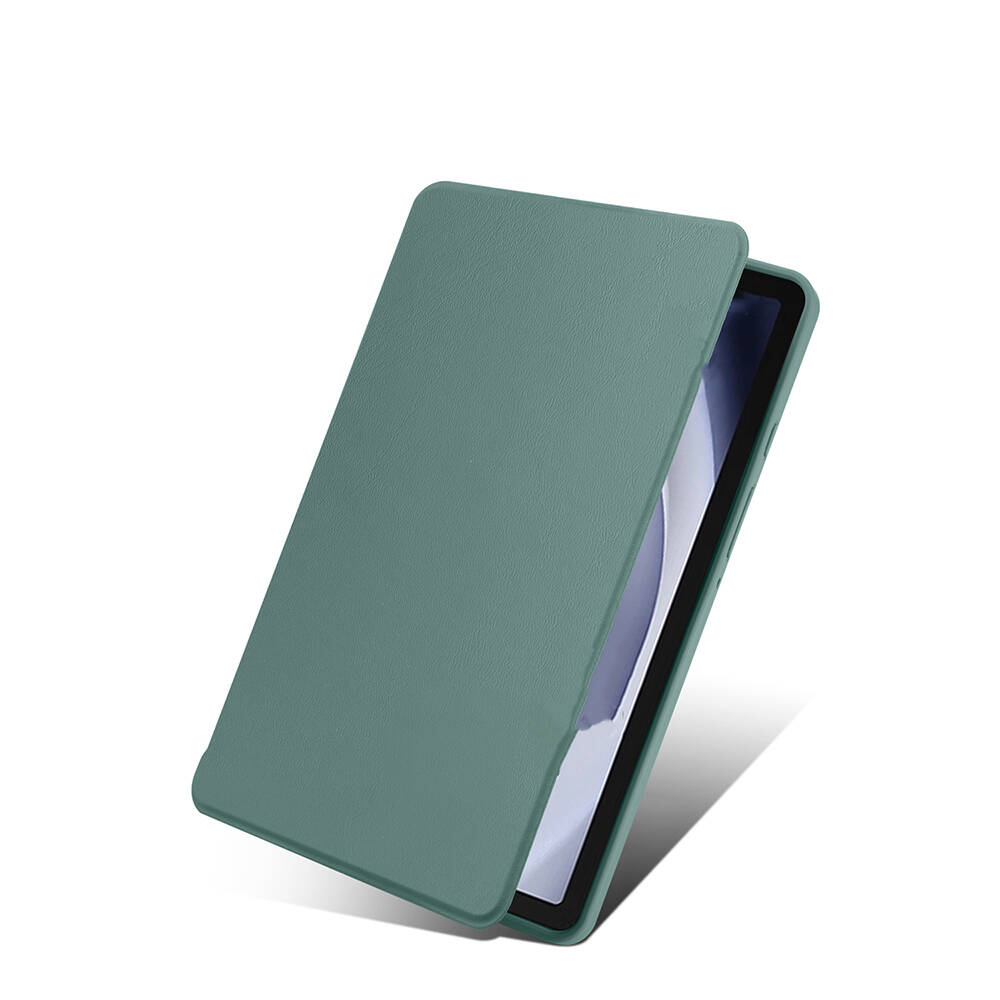 Samsung Galaxy Tab A9 Plus Uyumlu Kılıf Zore Termik Kalem Bölmeli Dönebilen Standlı Kılıf - 1