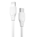 Wiwu Pioneer Wİ-C002 Ultra Esnek 30W Hızlı Şarj Özellikli Type-C to Lightning PD Kablo 1M - 5