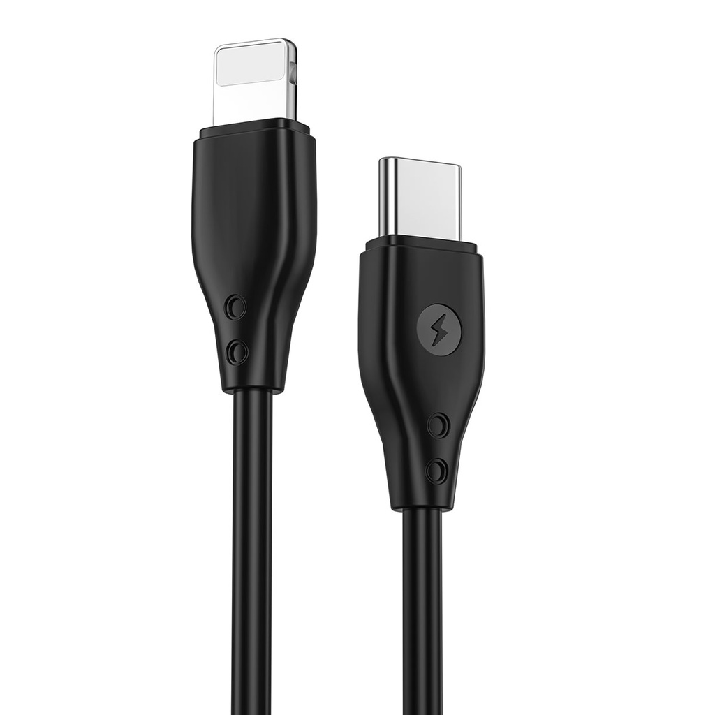 Wiwu Pioneer Wİ-C002 Ultra Esnek 30W Hızlı Şarj Özellikli Type-C to Lightning PD Kablo 1M - 6